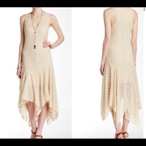Free People Lila Tea Lace Slip Maxi Dress NWOT